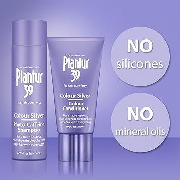 Plantur 39 Purple Conditioner 150ml Enhanced Silver Sheen for Bleached and Grey Hair Prevents and Reduces Hair Loss and Supports Hair Growth - Image 4