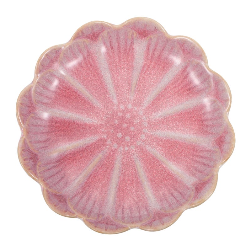 Vintage Flower Shape Ceramic Snack Dish Side Plate for Sauce Dipping Appetizers Easy Clean - Image 2