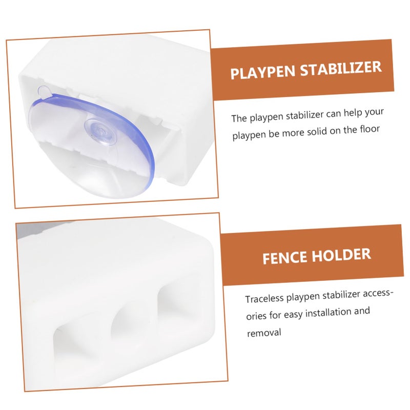 Non Slip Suction Cup Connector for Playpen Fence Durable Removable Base Accessory - Image 4