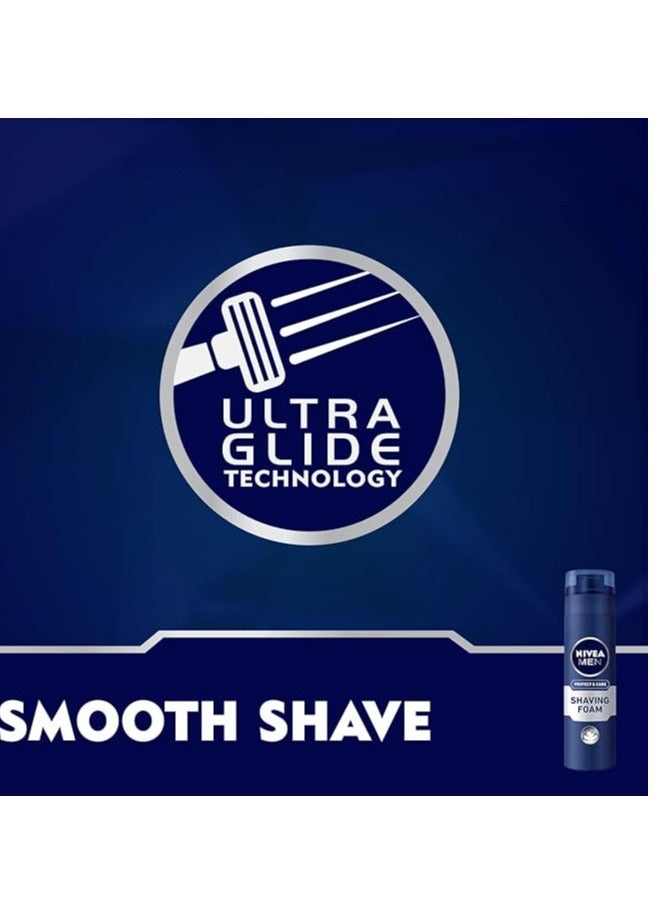 Nivea Protect and Care with Aloe Vera Shaving Foam 200ml  - Image 3