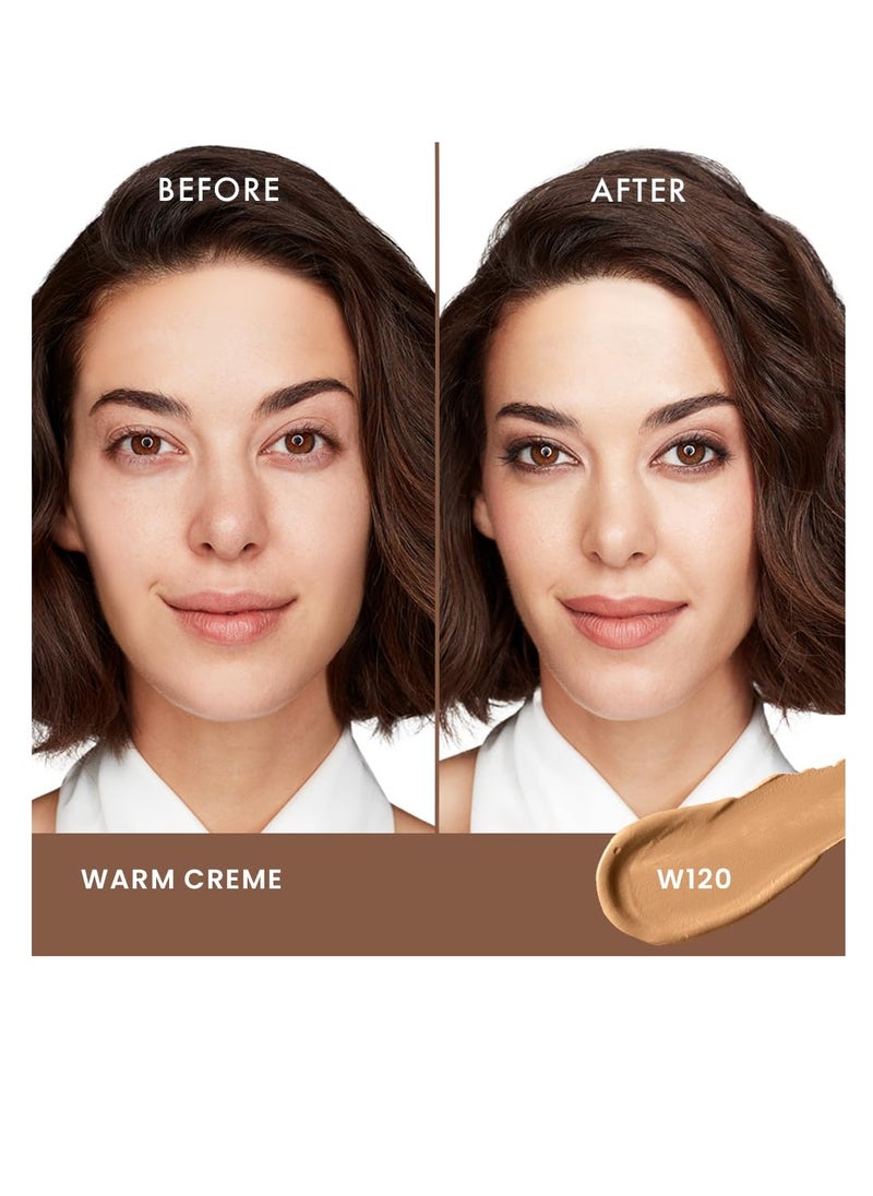 LAKME - LAKMÉ 9 To 5 Primer   Matte Perfect Cover Liquid Mini Foundation For All Skin Types  Full Coverage Built In Primer For Poreless  Long Lasting Makeup    Natural Warm Crème 15 Ml - Image 1