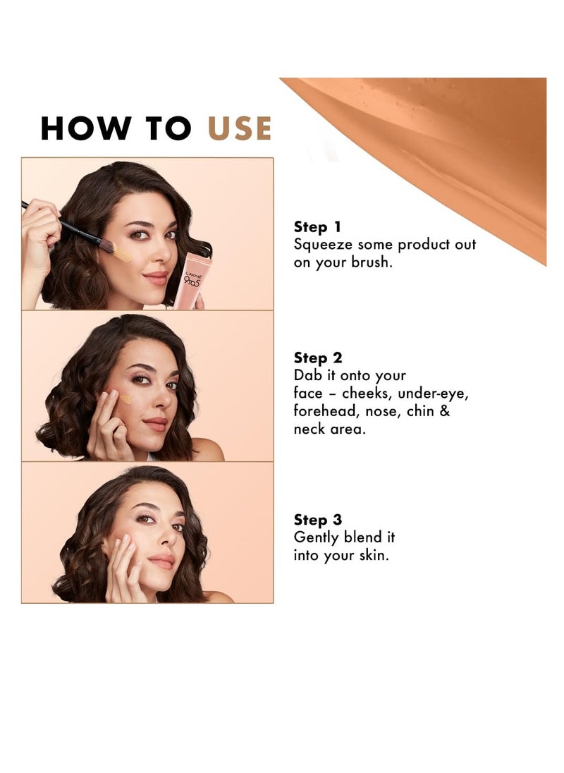 LAKME - LAKMÉ 9 To 5 Primer   Matte Perfect Cover Liquid Mini Foundation For All Skin Types  Full Coverage Built In Primer For Poreless  Long Lasting Makeup    Natural Warm Crème 15 Ml - Image 1