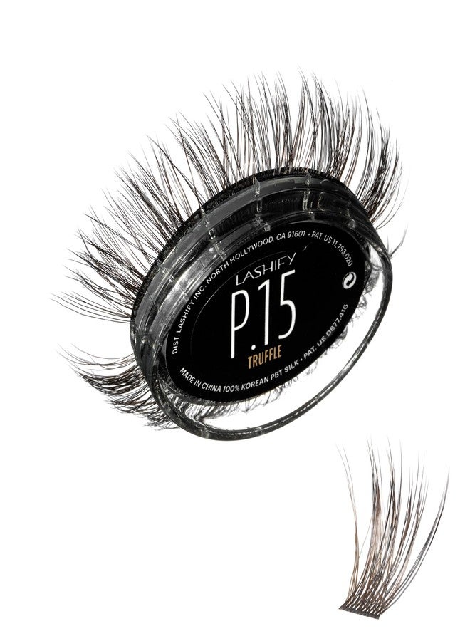 Lashify Plushy 15mm Gossamer Lashes in Truffle Color, Easy DIY False Lashes for a Voluminous Yet Still Natural Look - Image 1