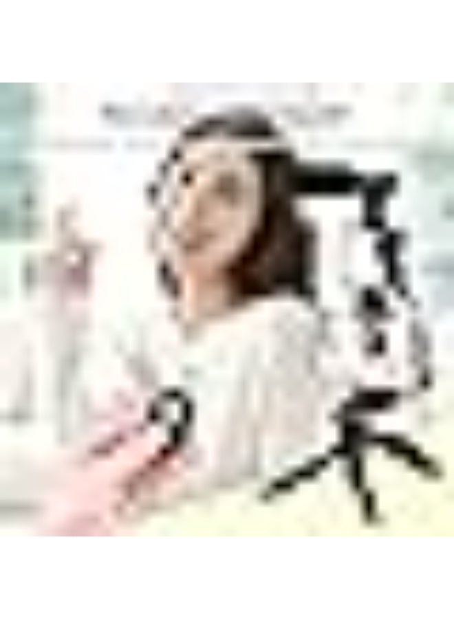 كيت تصوير فيديو للموبايل – حامل موبايل مكتبي مع ميكروفون وإضاءة LED وريموت تصوير - Image 3