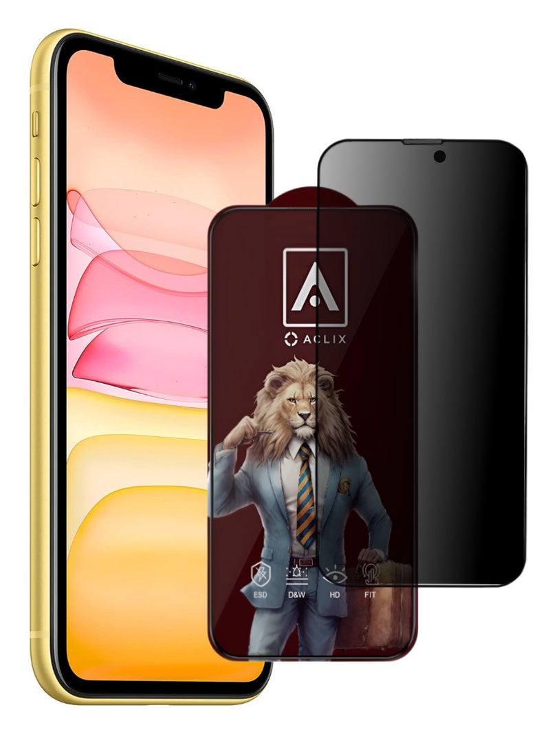 ACLIX Antistatic ESD Dustproof Premium Quality High Definition Tempered Glass Screen Protector Designed For  iPhone 11 - Image 1