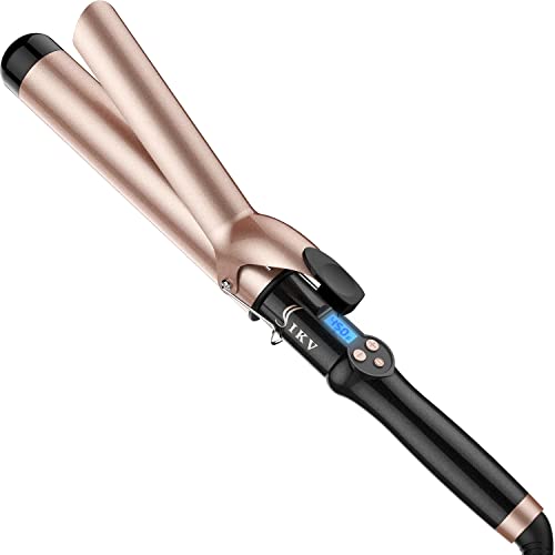 IKV 1 1/2 inch Extra Long Barrel Curling Iron, 1.5 Inch Large Barrel for Long Hair Ceramic Tourmaline - Image 1