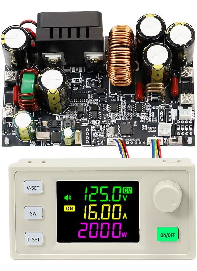 MiOYOOW DC Buck Converter 12V140V to 05V125V DCDC Step Down Module CVCC Adjustable Buck Voltage Converter with LCD Controller  - Image 1