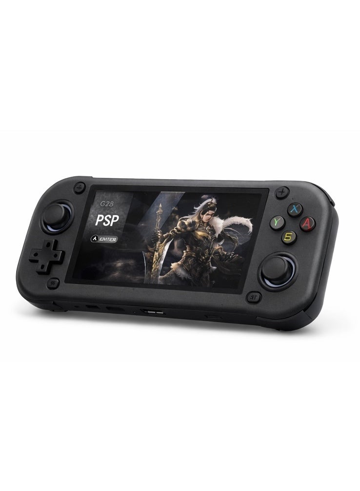 G28 4.3” HD Handheld Game Console – Dual Analog Joystick – 2000mAh Rechargeable Battery – Retro Portable Gaming Player – Black - Image 1