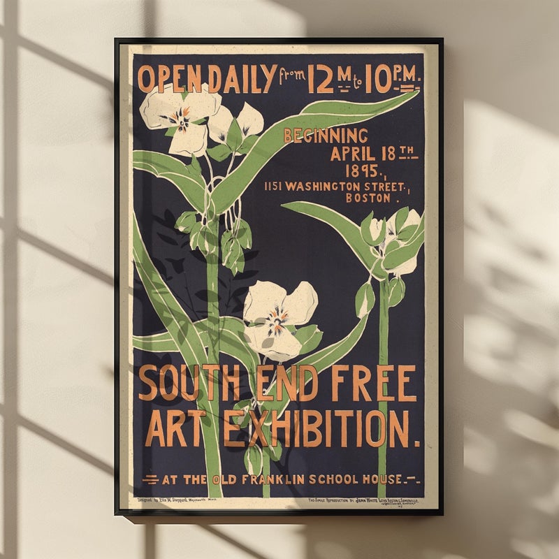 TNESSENTIAL Art Nouveau Exhibition Poster: Vintage 1895 Botanical Art Print - Image 3