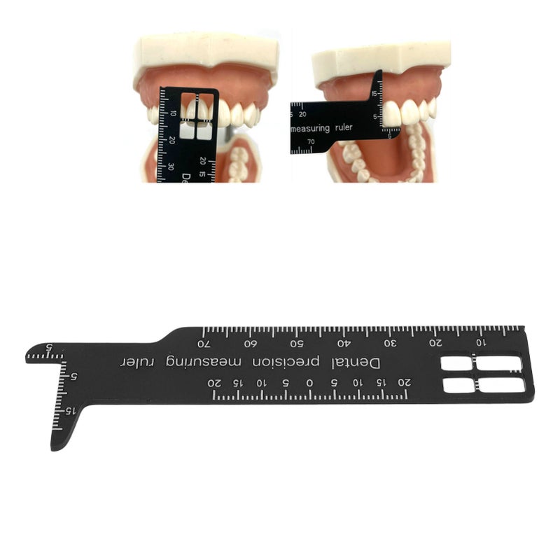 Metal Dental Span Measuring Ruler Double Sided Availability Medical Tool For Dentistry - Image 2