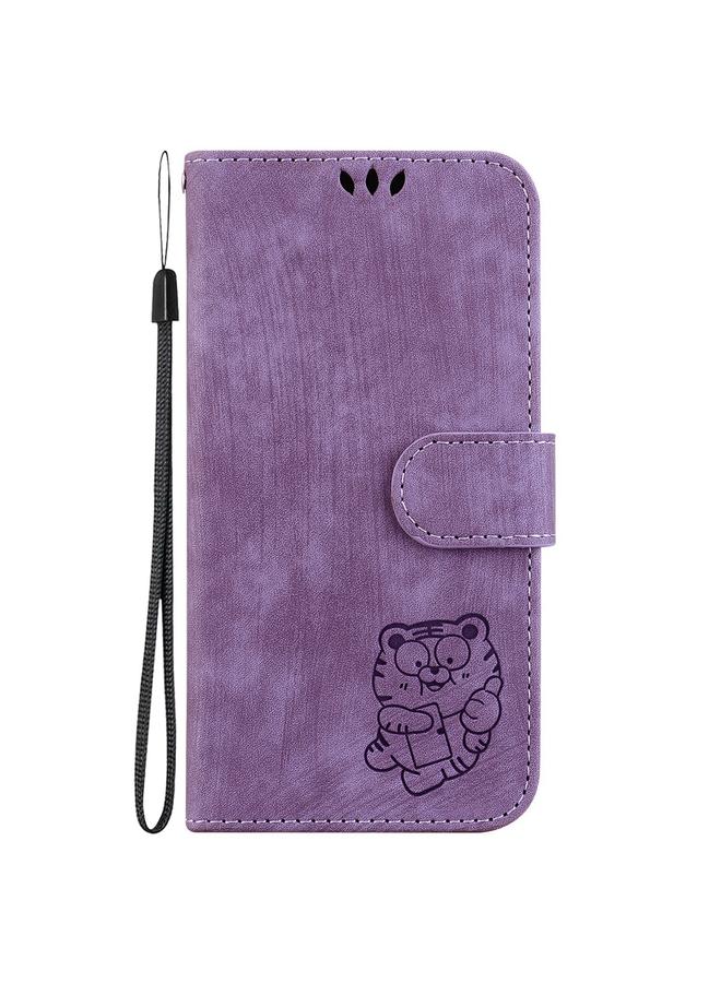 S-TOP Case For LG K61 Little Tiger Embossed Leather Phone Case - Image 2