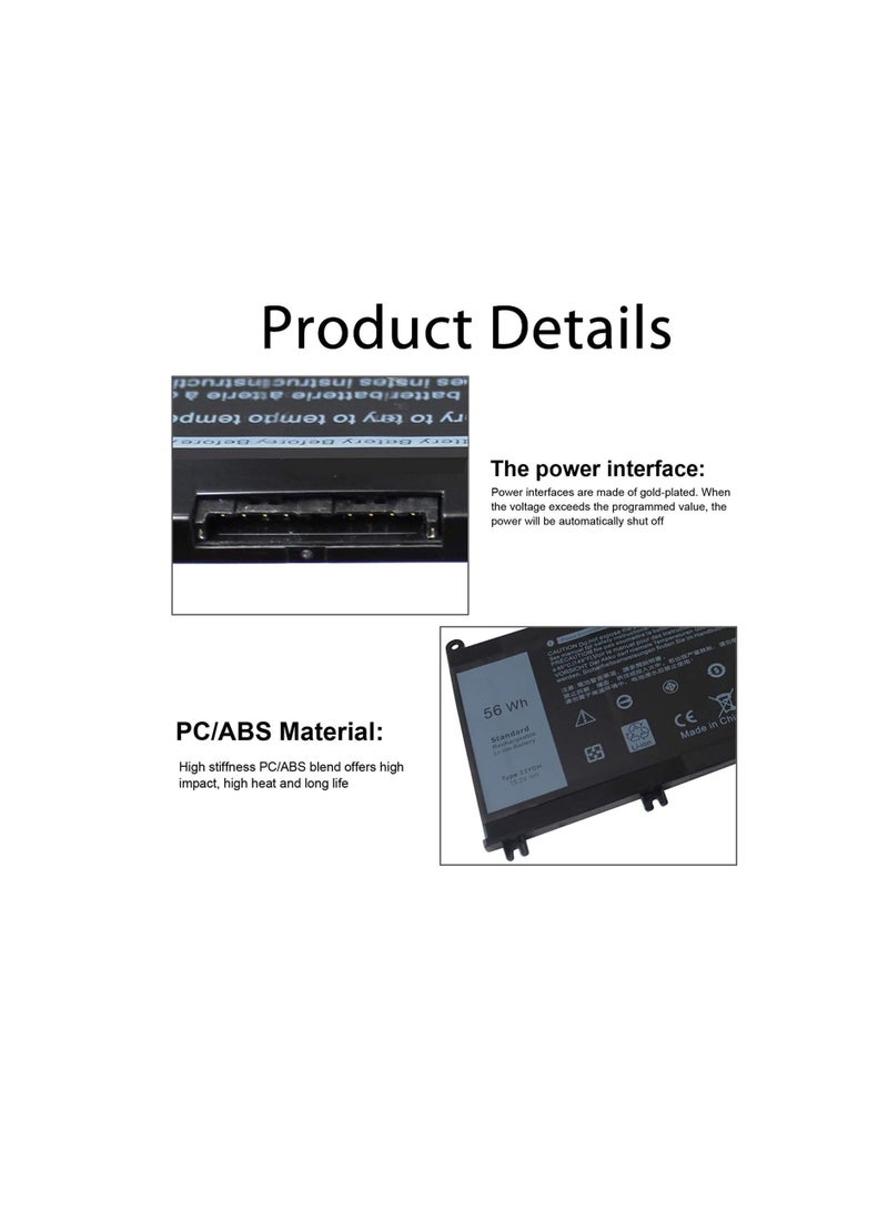 Terabyte 33YDH Battery For DELL Inspiron 15 7577 17 7773 7778 7786 7779 2in1 G3 15 3579 G3 17 3779 G5 15 5587 G7 15 7588 Latitude 13 3380 14 3490 15 3590 3580 - Image 5