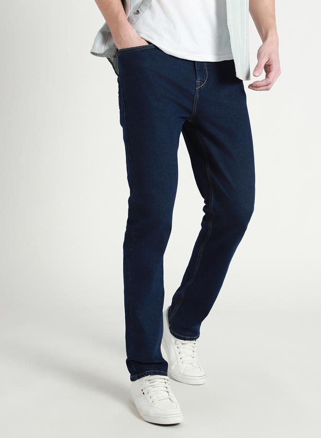 Dennis Lingo Solid Mid Rise Slim Fit Jeans - Image 1