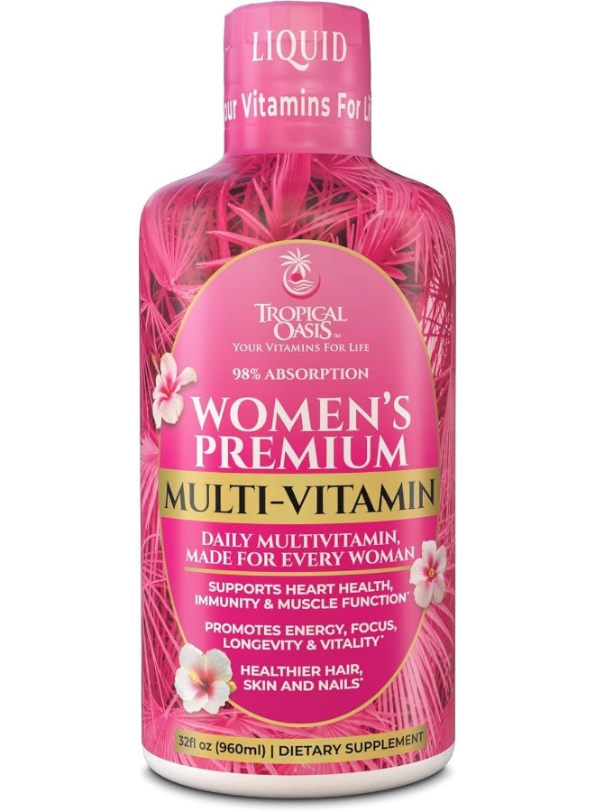 تروبيكال أويسيز طعام ممتاز متعدد الفيتامينات للنساء 32 أونصة سائلة 960 مل - Image 2