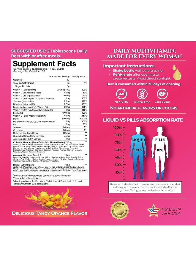 تروبيكال أويسيز طعام ممتاز متعدد الفيتامينات للنساء 32 أونصة سائلة 960 مل - Image 3