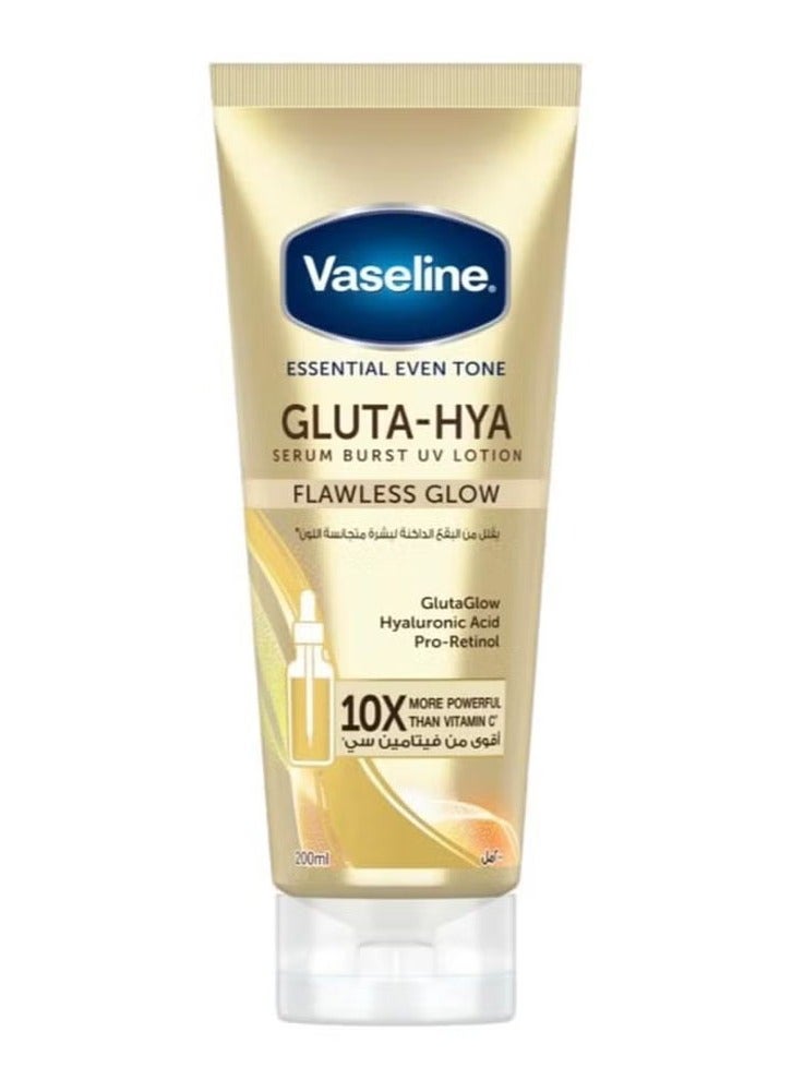 Vaseline Gluta Hyaluronic Acid Serum Boost Lotion Reduces Dark Spots for Even Skin Tone 200ml