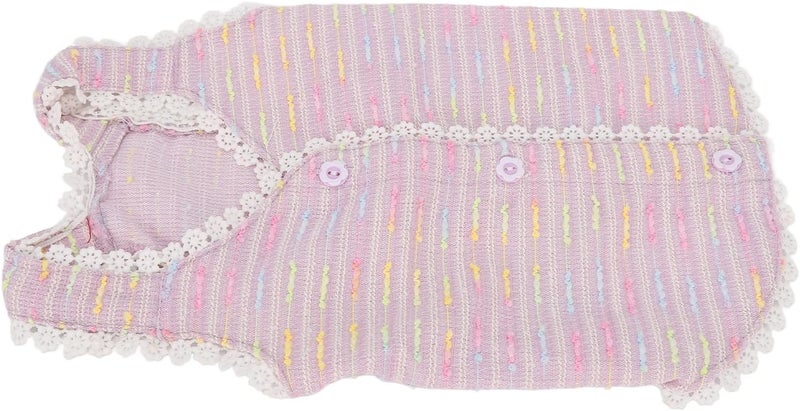 Pet Lace Vest for Puppy, Colorful Sweet Princess Style, Purple, Lightweight Breathable Coarse Spinning - Elegant Trendy Design, Comfortable Summer Wear for Small Dogs (S) - Image 5