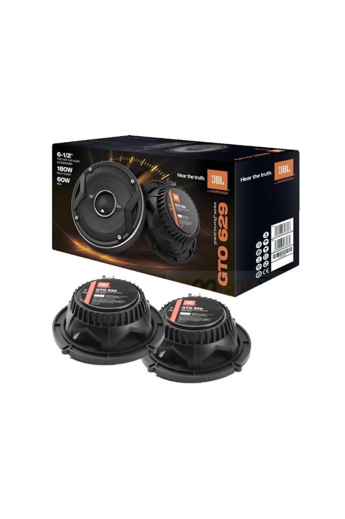 JBL GTO629 6.5" Grand Touring Series Car Audio Speakers - 2-Way, 360 Watts MAX - Image 1