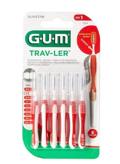 Gum Trav-Ler Interdental Brush 0.8Mm Red  - Image 1