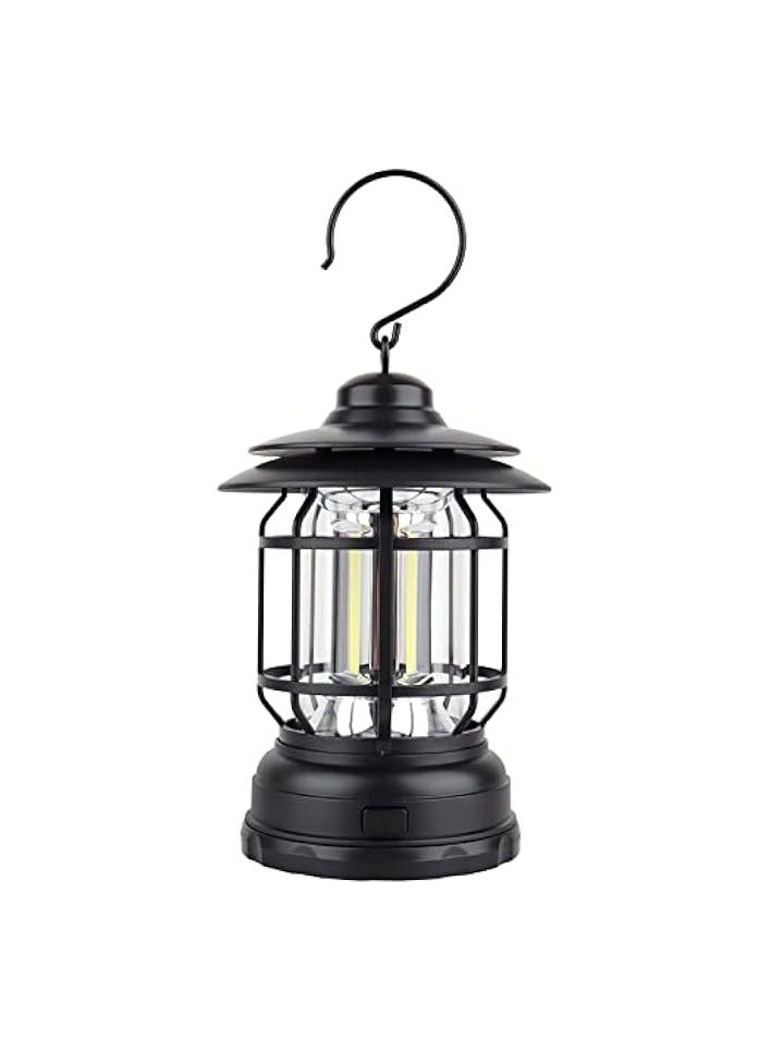 erorex Camping Lantern Battery Powered, Portable Outdoor Emergency Lamp, Hand & Hanging Waterproof Lantern Flashlight Cob Brightness Tent Light for Camping, Hiking, Fishing, Camping Gear  - Image 1