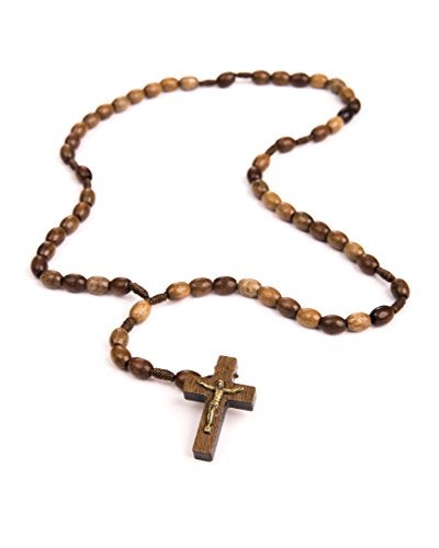 Intercession First Wood Rosary - Made in Brazil (Walnut - 6/8mm Beads - Image 2