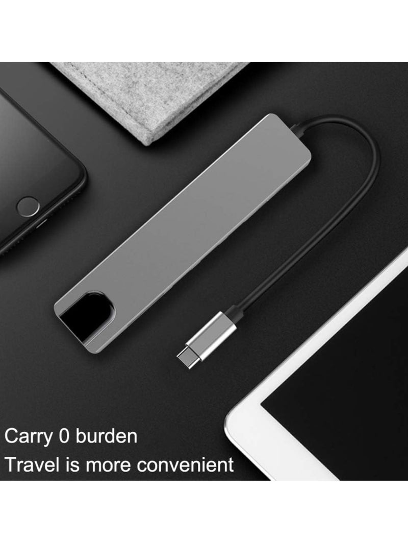 USB C Hub; 8 in 1 Type C to HDMI with Ethernet Port 4K USB-C-8-IN-1 TD-174TC
