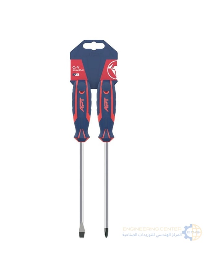 APT 6 Inch 2-Piece Cross Screwdriver Set