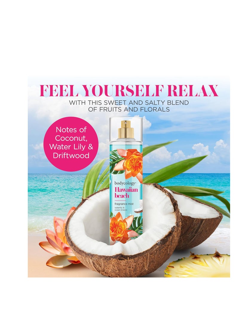 Bodycology - Bodycology Long-Lasting Fragrance Body Mist, Hawaiian Beach, 8 fl oz - Image 1