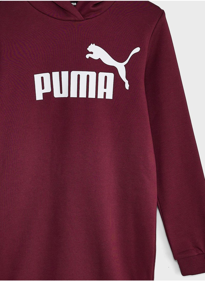 PUMA - Kids Essential Logo Hooded Dress - Image 1