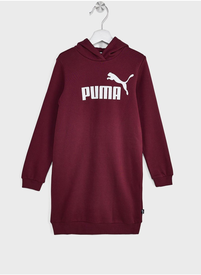 PUMA - Kids Essential Logo Hooded Dress - Image 1
