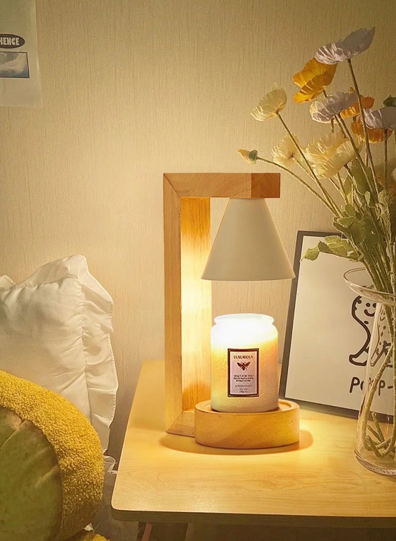 ون لايت ظل التوليب مصباح شمعي شمعة مصباح دافئ مع الزجاج عالي الشفافية التعتيم السريع الذوبان الخشب الصلب مثالي ل - Image 3