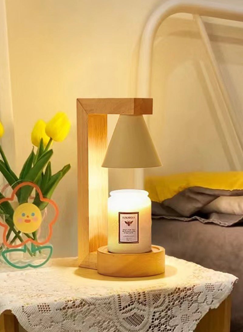 ون لايت ظل التوليب مصباح شمعي شمعة مصباح دافئ مع الزجاج عالي الشفافية التعتيم السريع الذوبان الخشب الصلب مثالي ل - Image 4