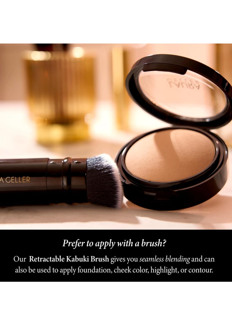 LAURA GELLER NEW YORK Baked Double Take Powder Foundation Light Buildable Medium to Full Coverage Matte Finish - Image 2
