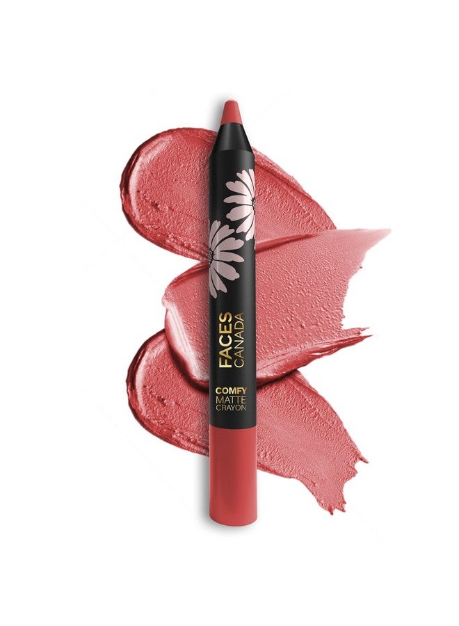 فاسيسكانادا قلم الشفاه غير اللامع المريح من Faces Canada - Sorry Not Sorry (لون بني فاتح)، 2.8 جرام | يدوم لمدة 8 ساعات | لا يسبب الجفاف | ملمس كريمي فاخر | لون مكثف بلمسة واحدة | يرطب ويغذي | البابونج وزبدة الشيا - Image 1