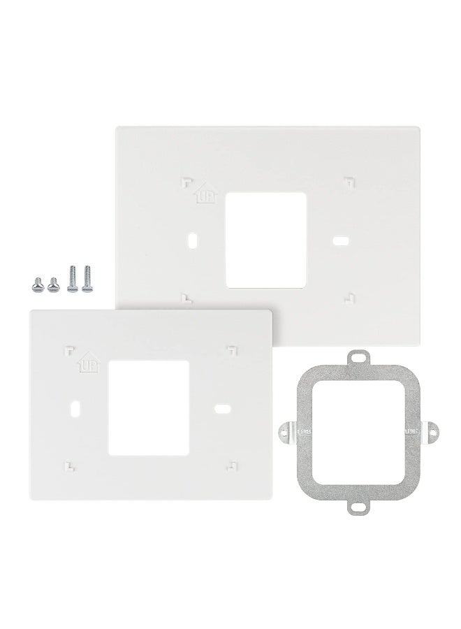 ANTOBLE THP2400A1027W Thermostat Wall Plate Backplate White Coverplate Assembly Compatible with Honeywell Thermostat - Image 1