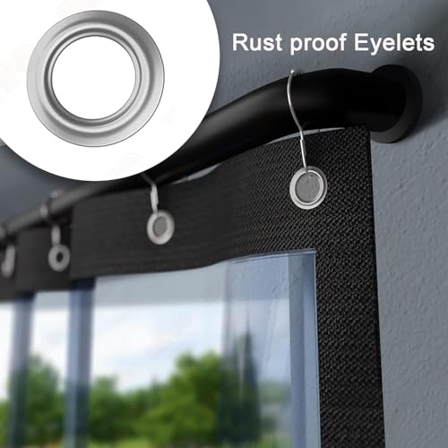 ORILEY PVC Curtain with Eyelet Solid Water Resistant Wind Rain Protection Sun & Dustproof for Long Door Balcony and Outdoor Use (Pack of 1, Transparent 4.5FT x 10FT) - Image 2
