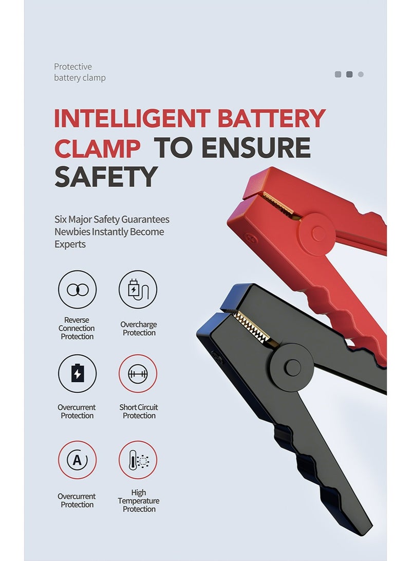 Generic Multifunction Jump Starter with Vacuum, LED Light & Air Pump – Portable Car Battery Booster & Power Bank - Image 5