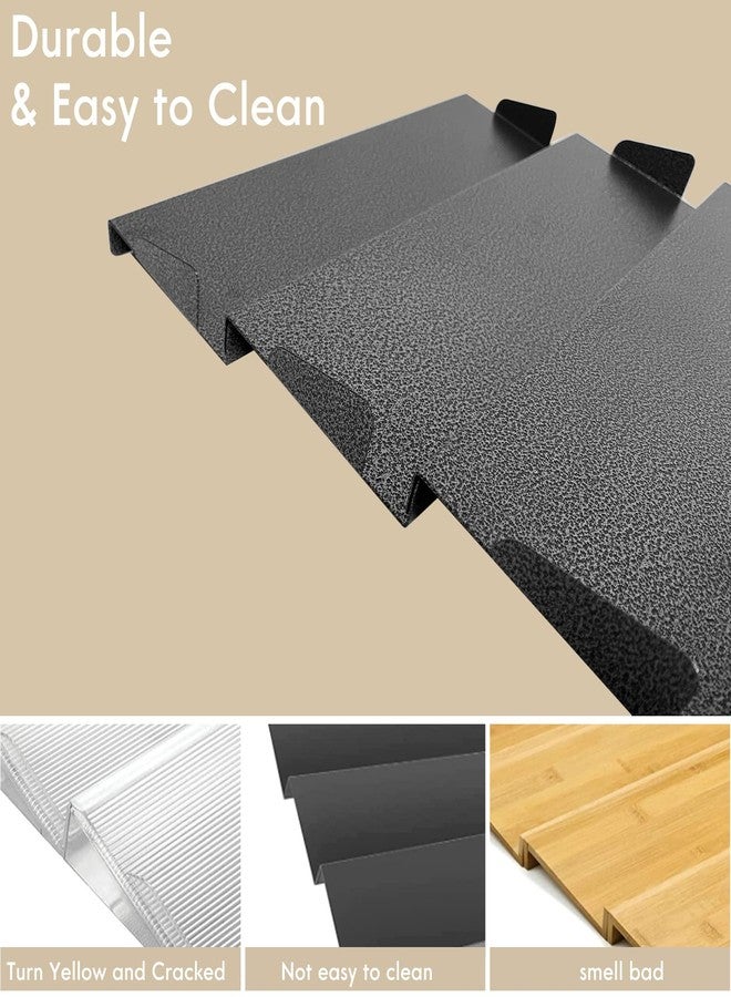 Foozet Spice Drawer Organizer for Kitchen, Adjustable Expandable Spice Rack Tray Insert 4 Tiers for Cabinet Drawer, 12.8" Wide x 17.5" Deep - Image 5
