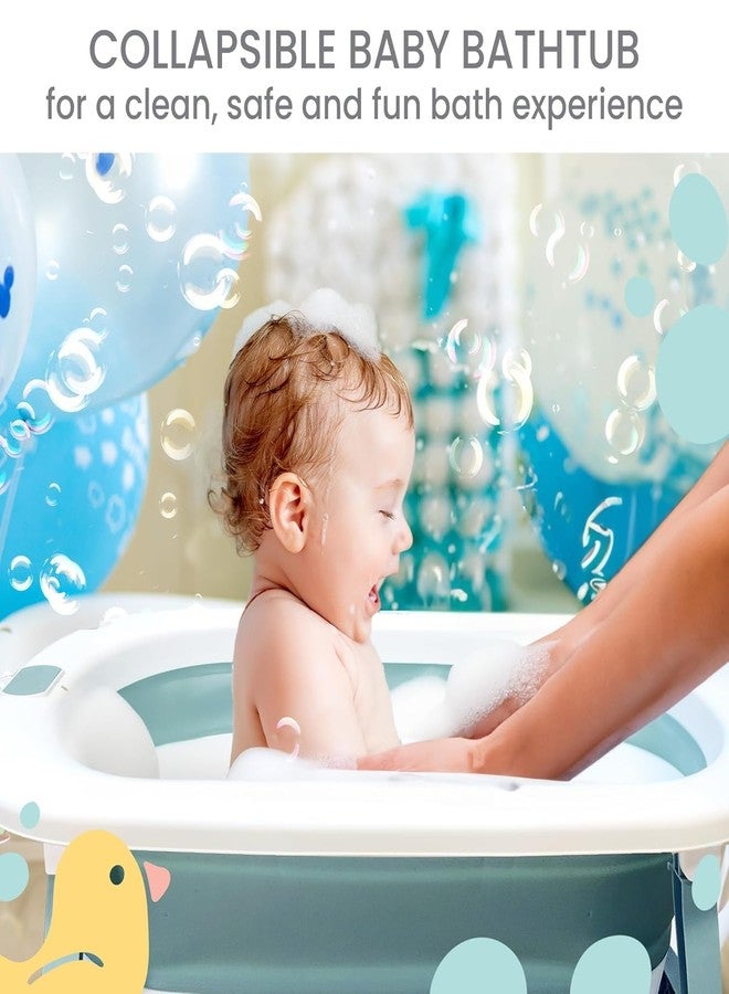 Deoxys Kids Bath Tub for Baby Mini Swimming Pool for Kids, Foldable Bathtub for Baby with Anti Skid Base | Baby Bathing Tub | Baby Bath tub for Kids 0 to 3 Years Boys Girls - Image 2