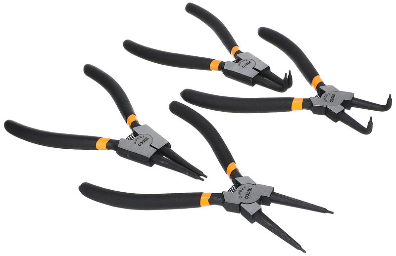 Ingco hccps01180 snap ring plier 7 inch set of 4 pieces