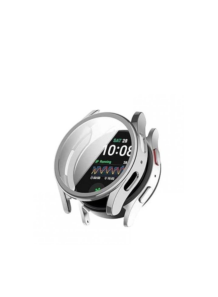Samsung Galaxy Watch 7 2024Screen Cover 44MM All-Around TPU Anti-Scratch Silver - Image 1