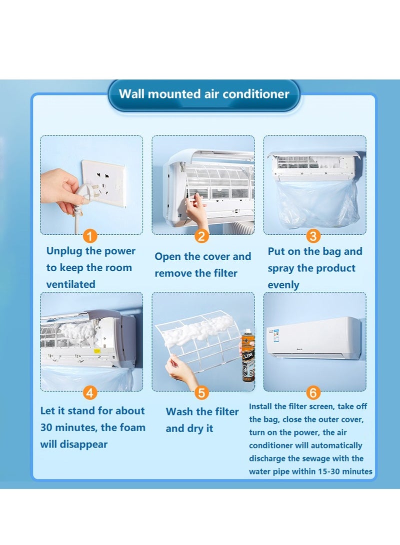 منظف ​​كليم الصحي لمكيفات الهواء - منظف فعال لوحدات تكييف الهواء في السيارة والمنزل - Image 5