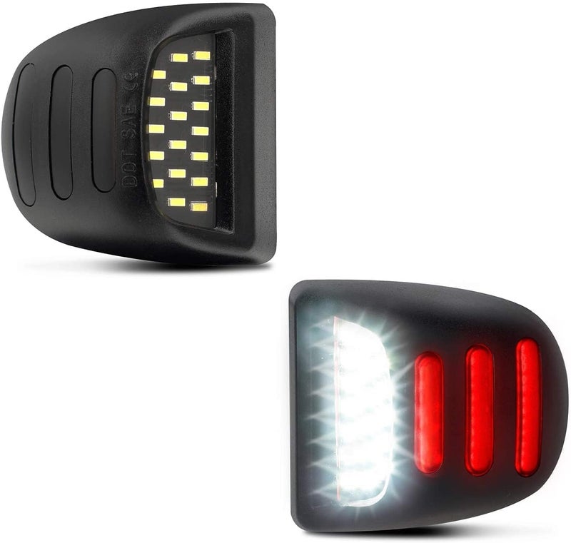 OTnhaee LED License Plate Lights Compatible with Chevy Silverado 1500 2500HD 3500HD, Avalanche, Suburban, Tahoe, GMC Sierra, Yukon, Cadillac Escalade,48-SMD 6500K Super White (White) - Image 2