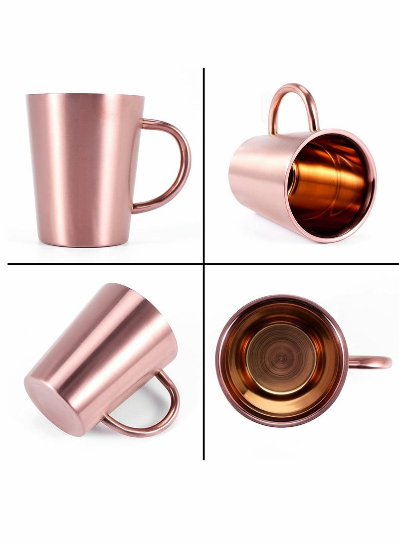 SYOSI Coffee Cup Double Walled Coffee Mug Reusable Thermos Mug 304 Stainless Steel Insulated Coffee Cup Vacuum Thermal Mug Travel Mug Beer Cup Teacup Coffee Cup with Handgrip  - Image 2