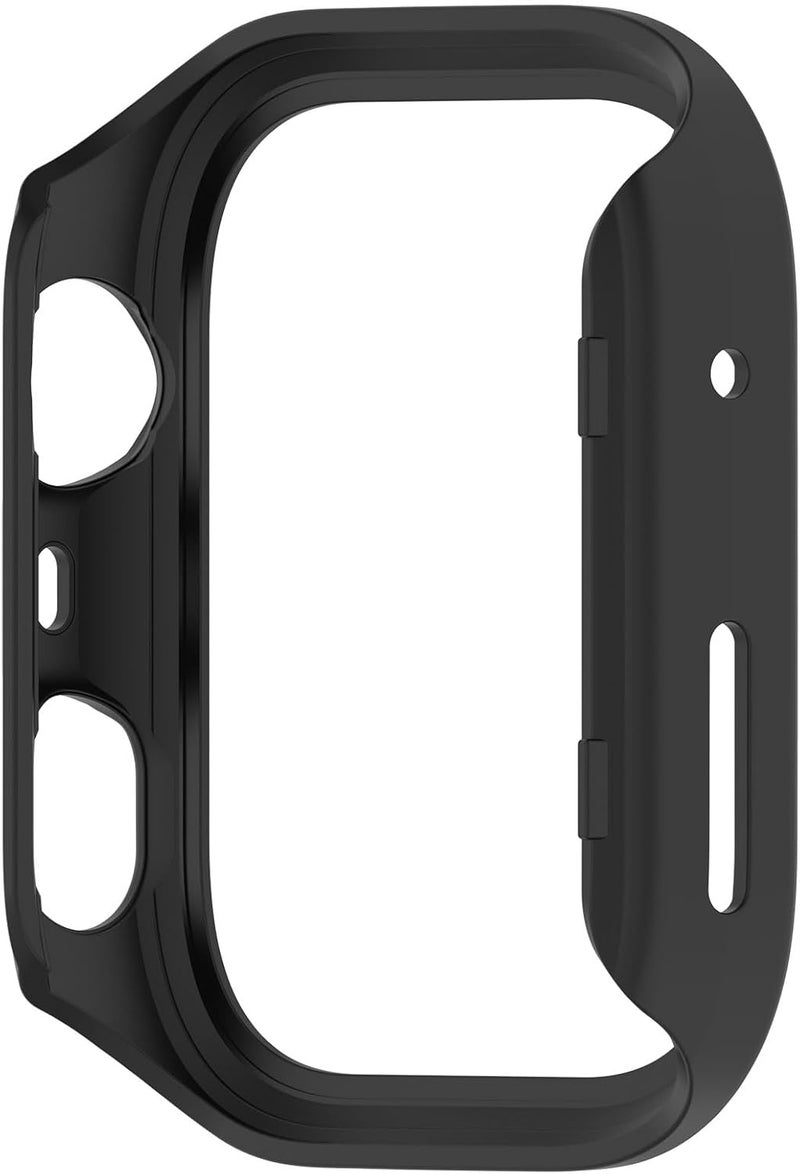 AWADUO Compatible with Huawei Wacth Fit 4 Protective Case Cover, Smartwatch silicone PC Protective Case Cover Shell Soft And Durable Watch Accessories(Black) - Image 4