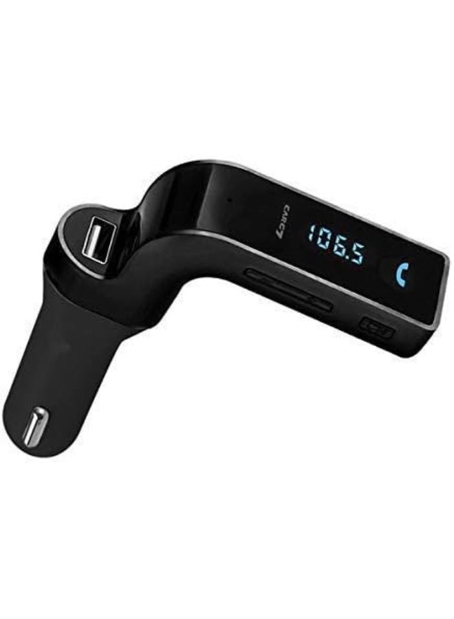 CARG7 Universal Wireless Bluetooth FM Transmitter in-Car FM Adapter Car Kit with Hand-Free Call/Stereo Music Player and USB Car Charger for All Android and iOS Devices (Colour May Vary - Image 2