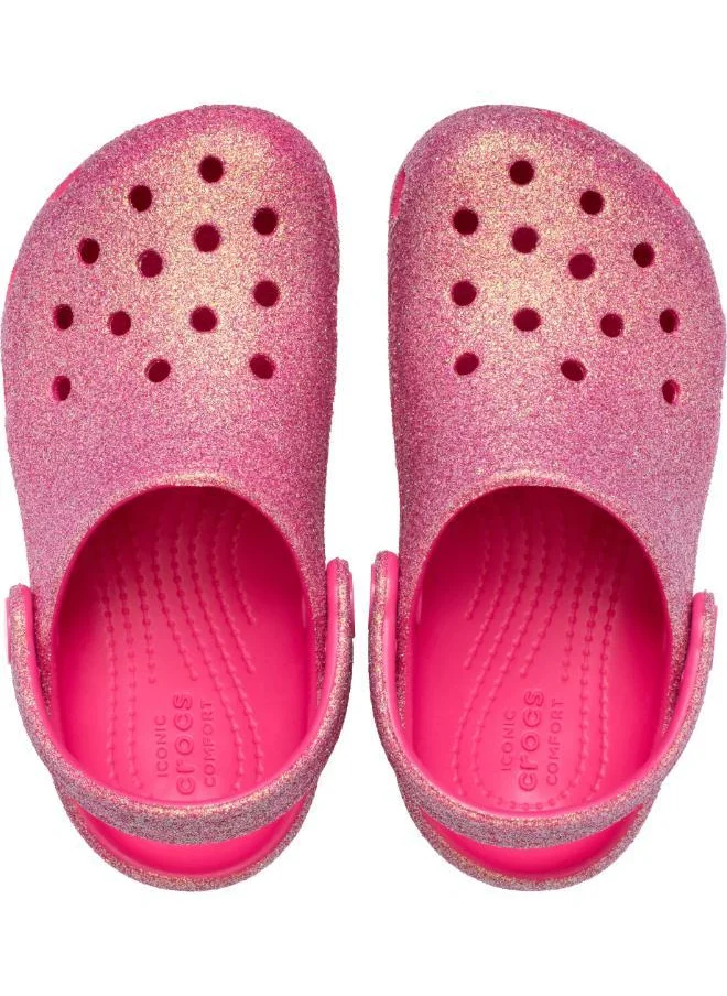 crocs Toddlers Classic Iridescent Glitter Clog