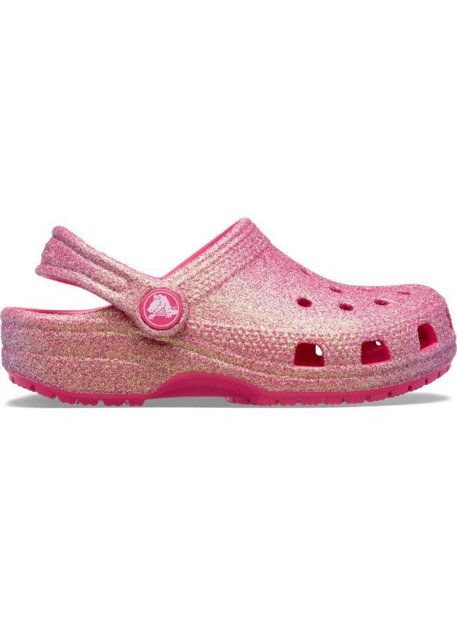 crocs - Toddlers Classic Iridescent Glitter Clog - Image 1