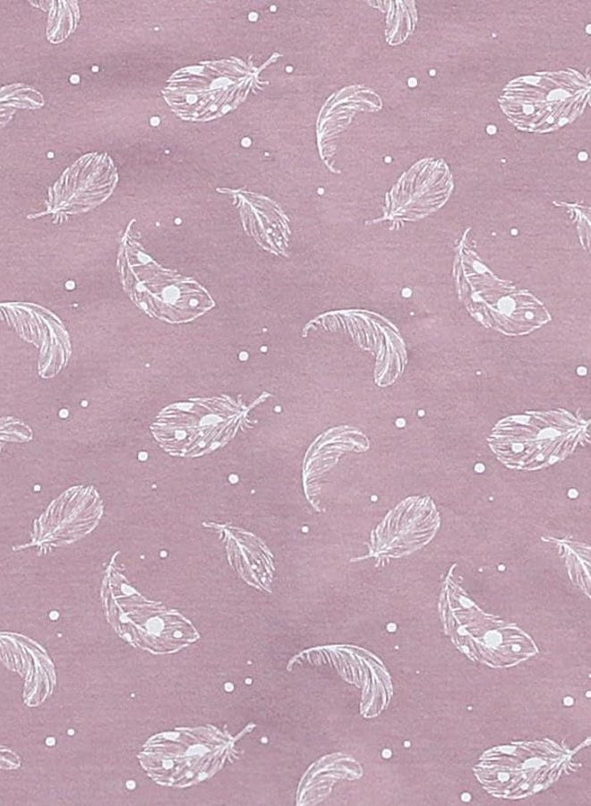 Owlivia Organic Cotton Baby Boy Girl Zip up Sleep N Play, Footless, Long Sleeve(3-6 Months, Feather Mauve) - Image 4