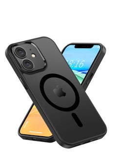 INFOSUN iPhone 11 MagSafe Case Cover Slim thin Anti-Yellow Shockproof Protection Hard Scratch-Resistant Back Grade Clear Case for Apple iPhone 11 6.1 inch - Black  - Image 1